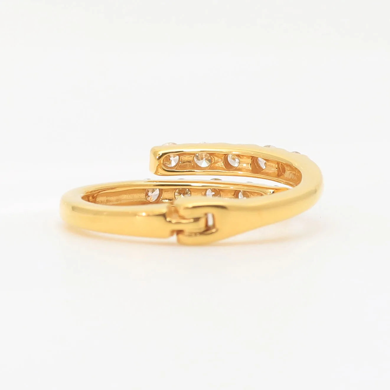 【小太郎】K18ダイヤリング ダイヤモンドリング D 0.43ct K18 C-LINE