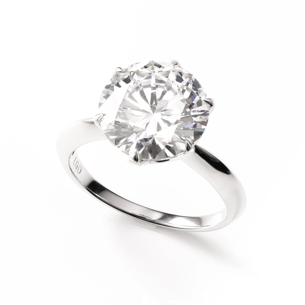 プラチナ　指輪　人工ダイヤ? ダイヤモンド プラチナリング(ラボグロウン/5.03ct/鑑別書付