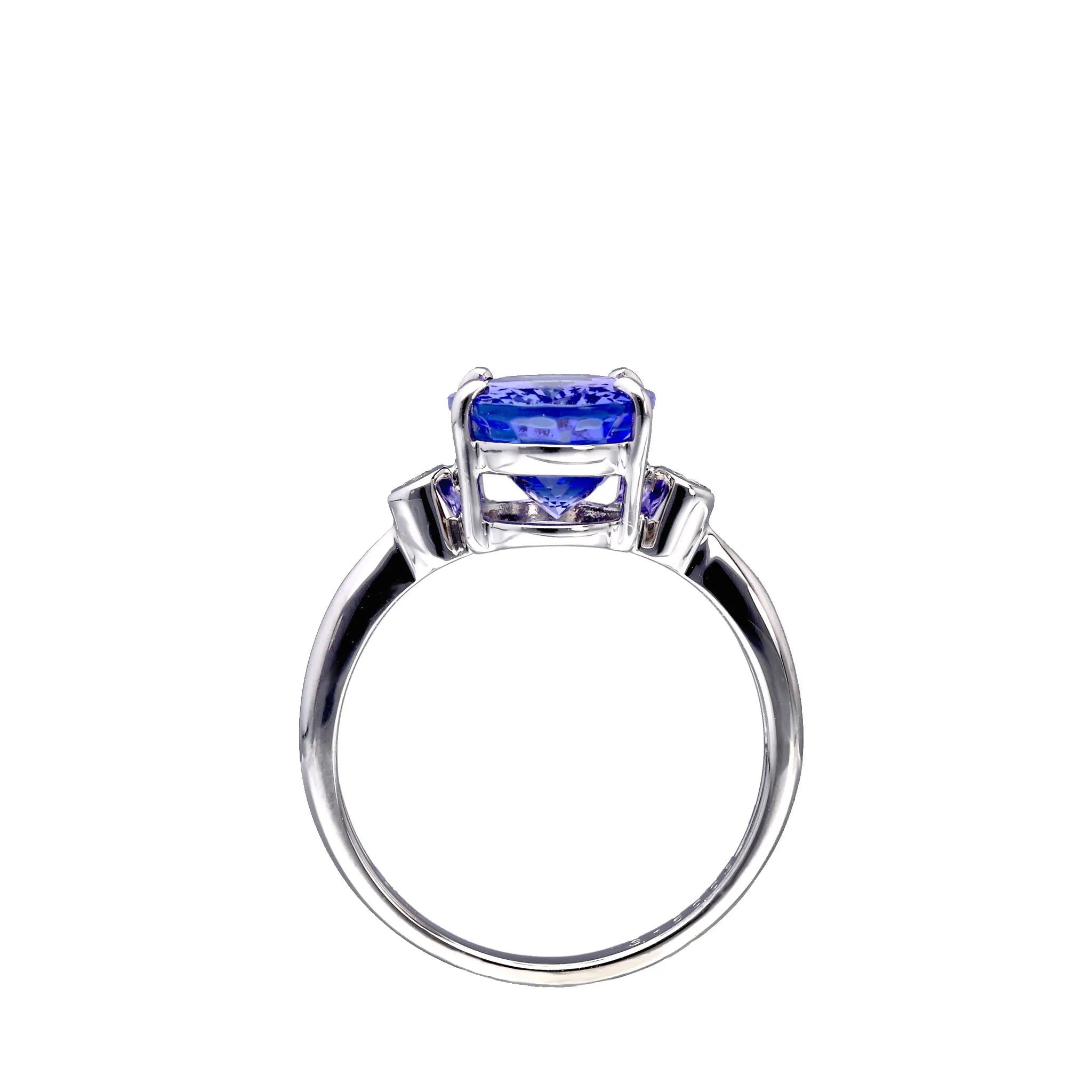 タンザナイト/ダイヤ PTリング(3.0ctUP/オーバル/12月誕生石 タンザナイト/ダイヤ PTリング(3.0ctUP/オーバル/12月誕生石