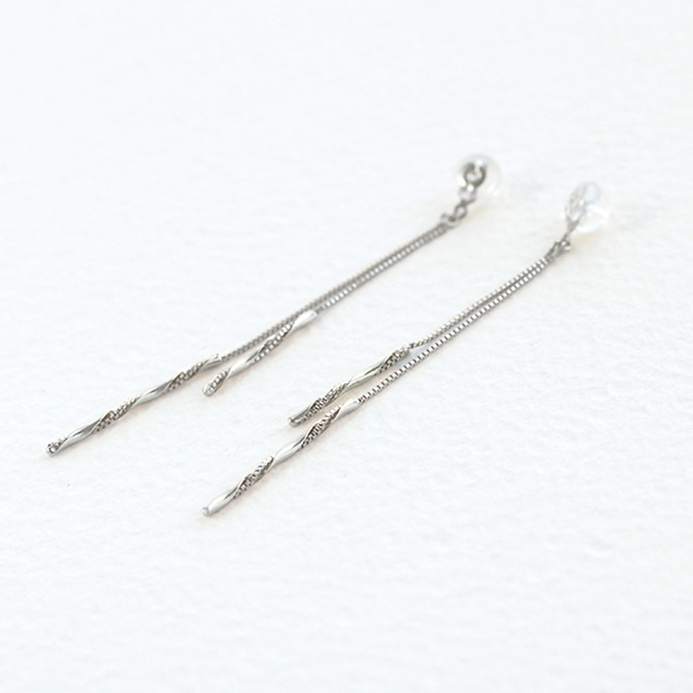 K18 K14 Pt900 ピアス（片耳）（刻印あり 材質不明） K18 フレーク