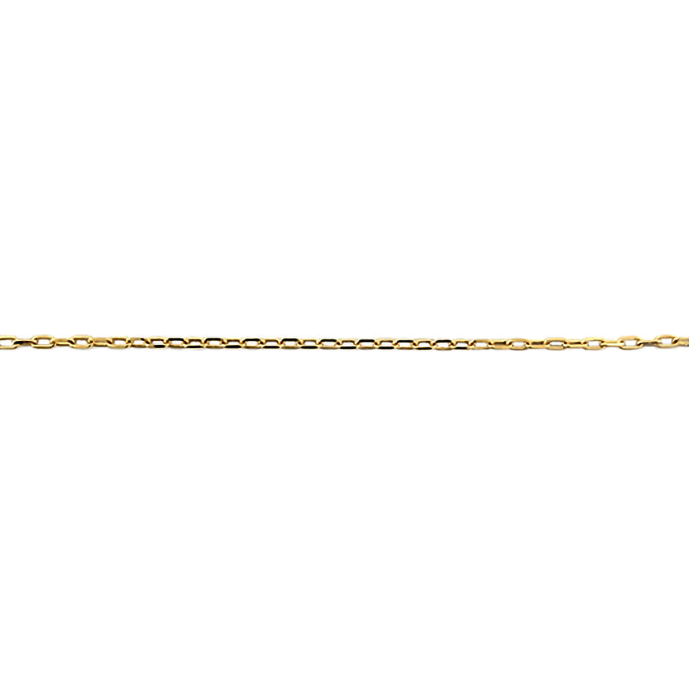 K18チェーン(イエローゴールド/カットアズキ/幅1.0mm/45cm/フリーアジャスター)《ZN03101-45》