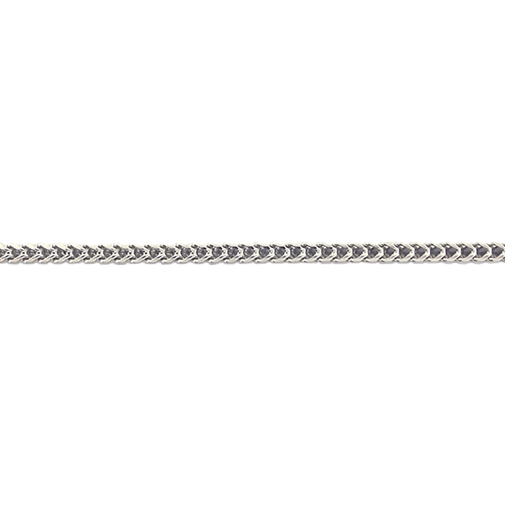 K18チェーン(ホワイトゴールド/リリアン/幅1.8mm/50cm/フリーアジャスター)《ZN09182-50》