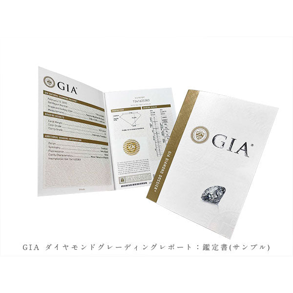 ダイヤモンド プラチナネックレス(ペアシェイプ/4月誕生石/GIA