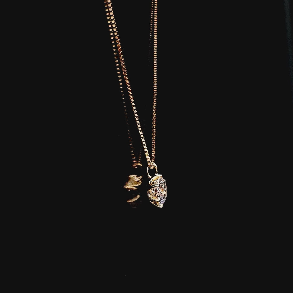 ダイヤモンド K18ネックレス(0.4カラット/Dカラー/SI2UP/EX/YG/一粒/4