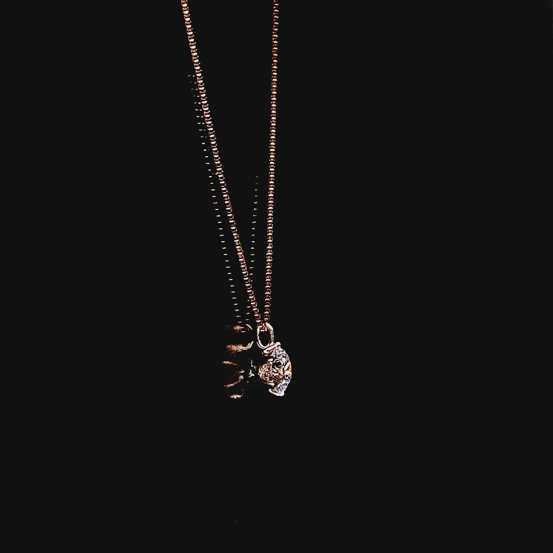 ダイヤモンド K18ネックレス(0.3カラット/Dカラー/SI2UP/EX/PG/一粒/4月誕生石/GIA鑑定書付き）《JPDD1966》