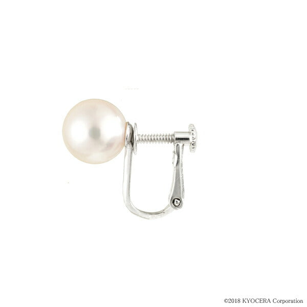 パール シルバーイヤリング(アコヤ真珠/9.0mm～9.5mm/6月誕生石)《WESQ3098》