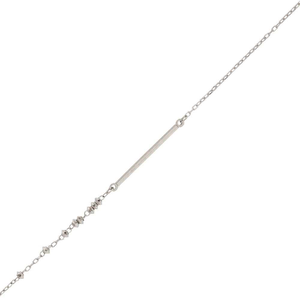 プラチナネックレス(Yライン/アズキチェーン)《WNKY3663》