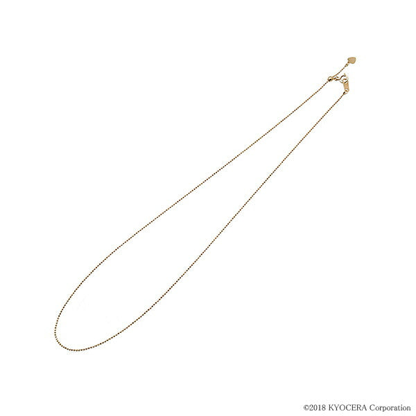 K18チェーン(イエローゴールド/カットボール/幅1.0mm/45cm/フリーアジャスター)《WNKY3739》
