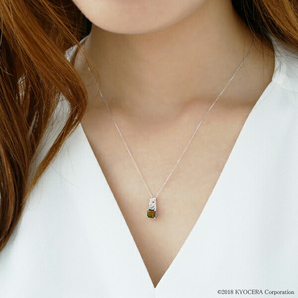 アレキサンドライト K18ネックレス(クレサンベール/プリンセス