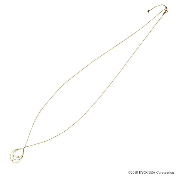 ネックレス K18イエローゴールド ダイヤモンド0.2ct(4月誕生石