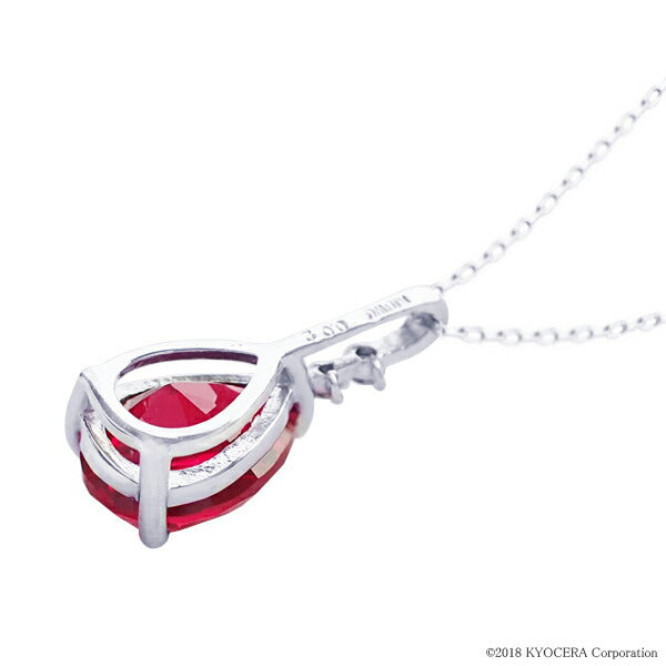 k18 ルビー　ダイヤモンドD0.02 ペンダント　ネックレストップ ルビー/ダイヤモンド K18ネックレス(クレサンベール/ペア