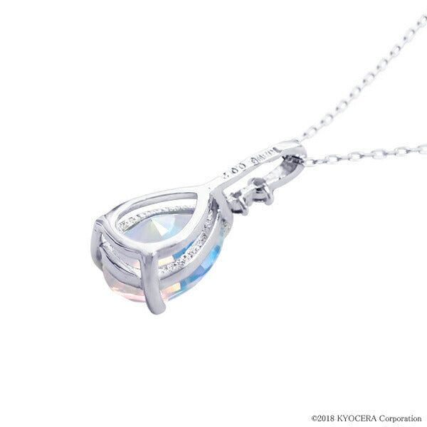ウォーターオパール　K18 ネックレス　ダイヤモンド ウォーターオパール/ダイヤモンド K18ネックレス(クレサンベール